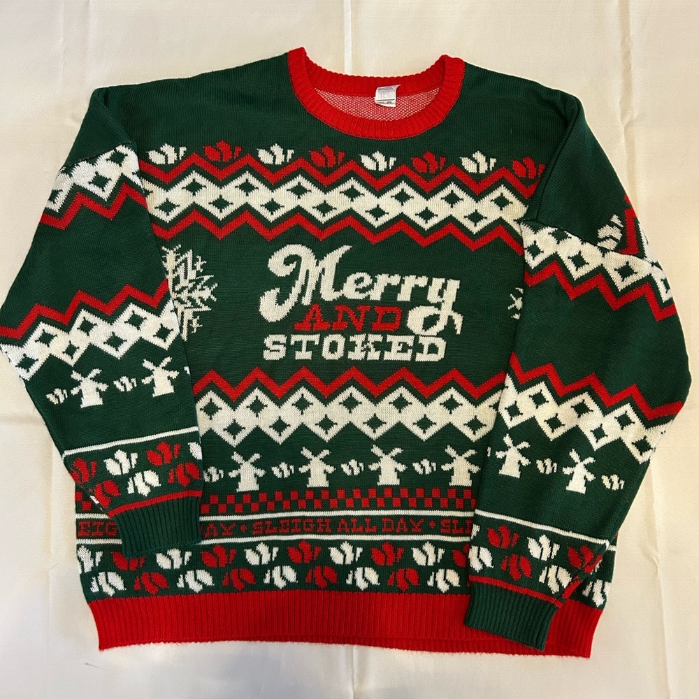 Dutch Bros Merry and Stoked Sweater - Dutch Bros Christmas Sweater